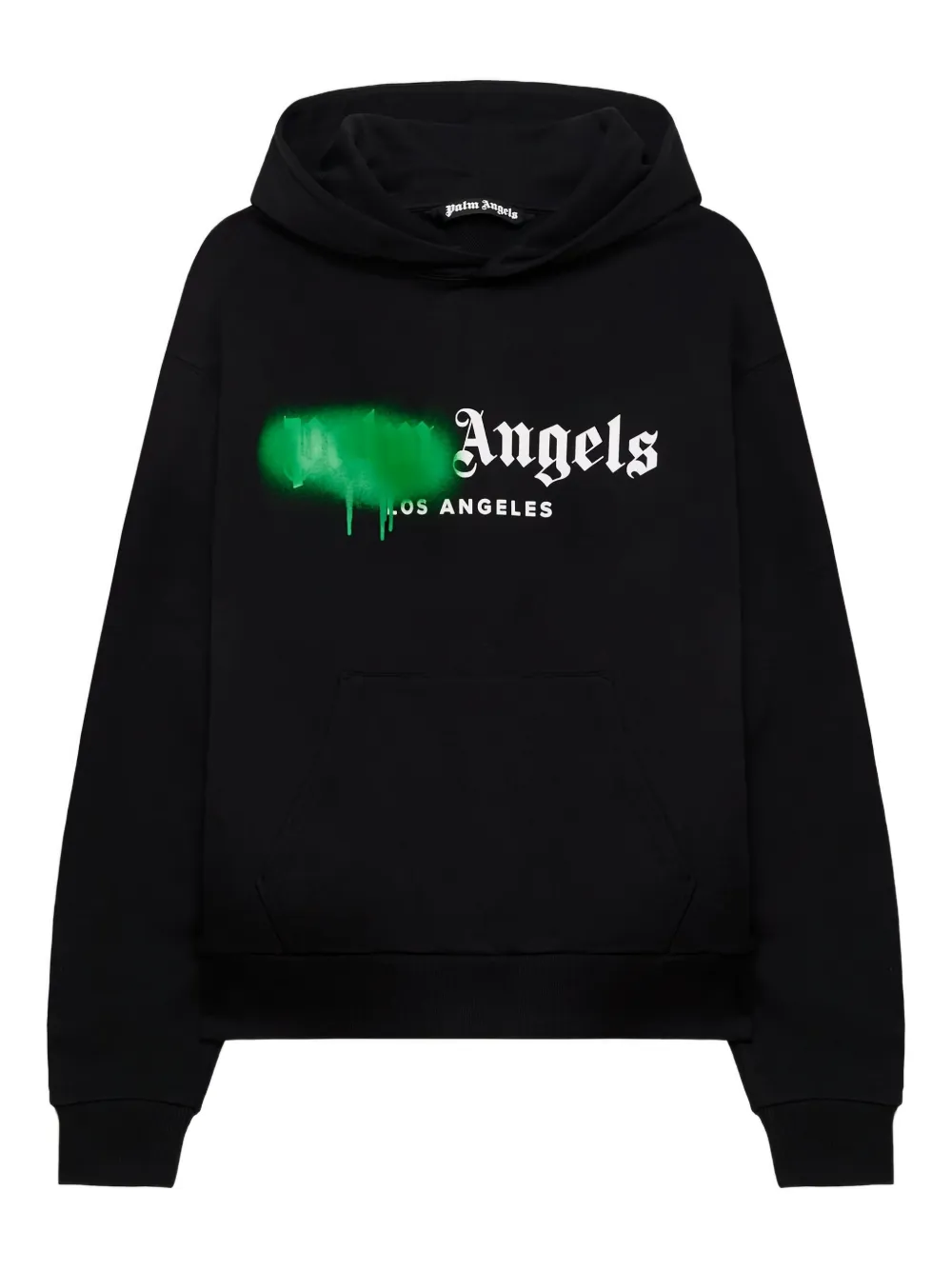 Palm Angels Spray City Los Angeles dripping logo hoodie - Nero