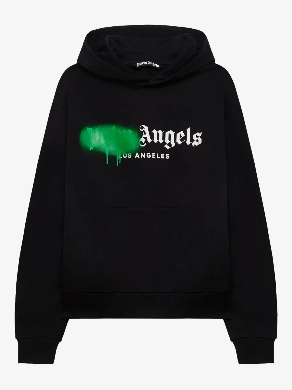 Palm Angels Spray City Los Angeles dripping logo hoodie | Black | Image 1