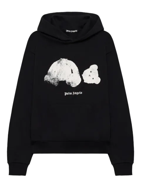 Palm Angels Spray Broken Bear graphic hoodie