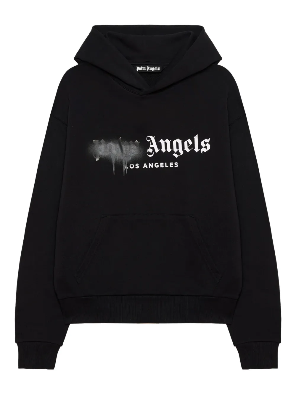 Palm Angels Spray City Los Angeles logo hoodie | Black | Image 1