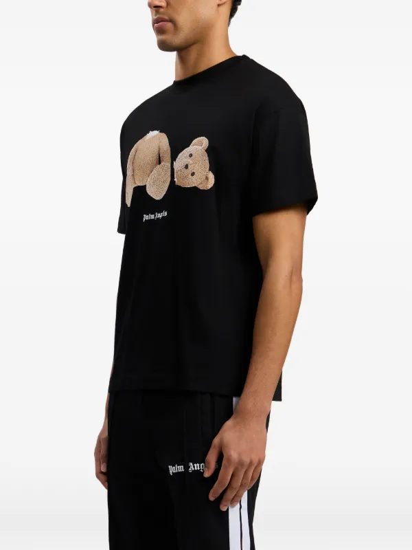 Palm Angels Broken Bear Graphic T-shirt | Black | FARFETCH