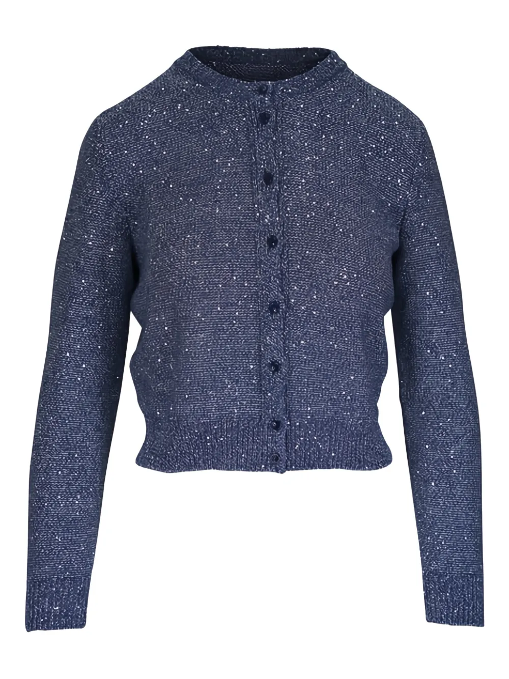 Akris button-front sequinned cardigan | Blue | Image 1