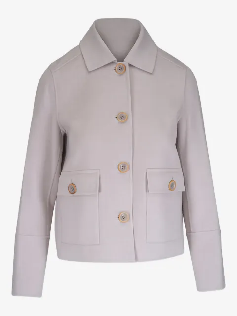 Kinross Cashmere Birch pocket short coat