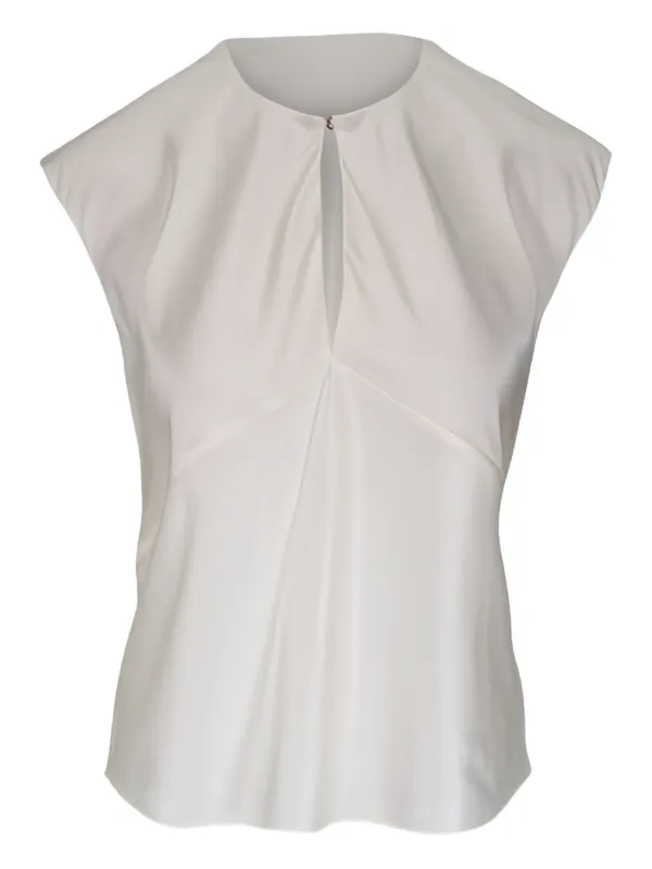 Veronica Beard Sparrow Blouse in White