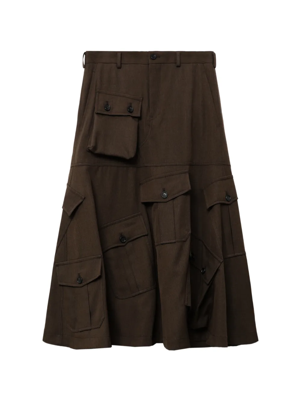 Comme des Garçons Homme Plus wool cargo shorts - Marrone