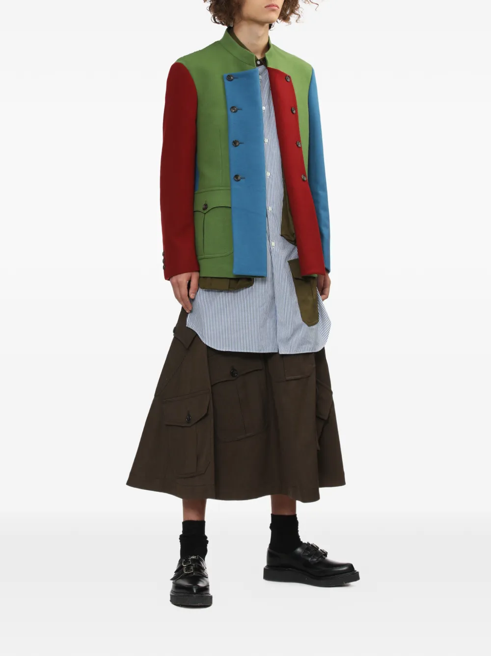 Comme des Gar&ccedil;ons Homme Plus wool cargo shorts - Bruin