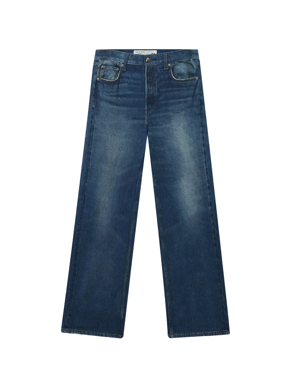 Rag & Bone Wide-leg Jeans In Blue