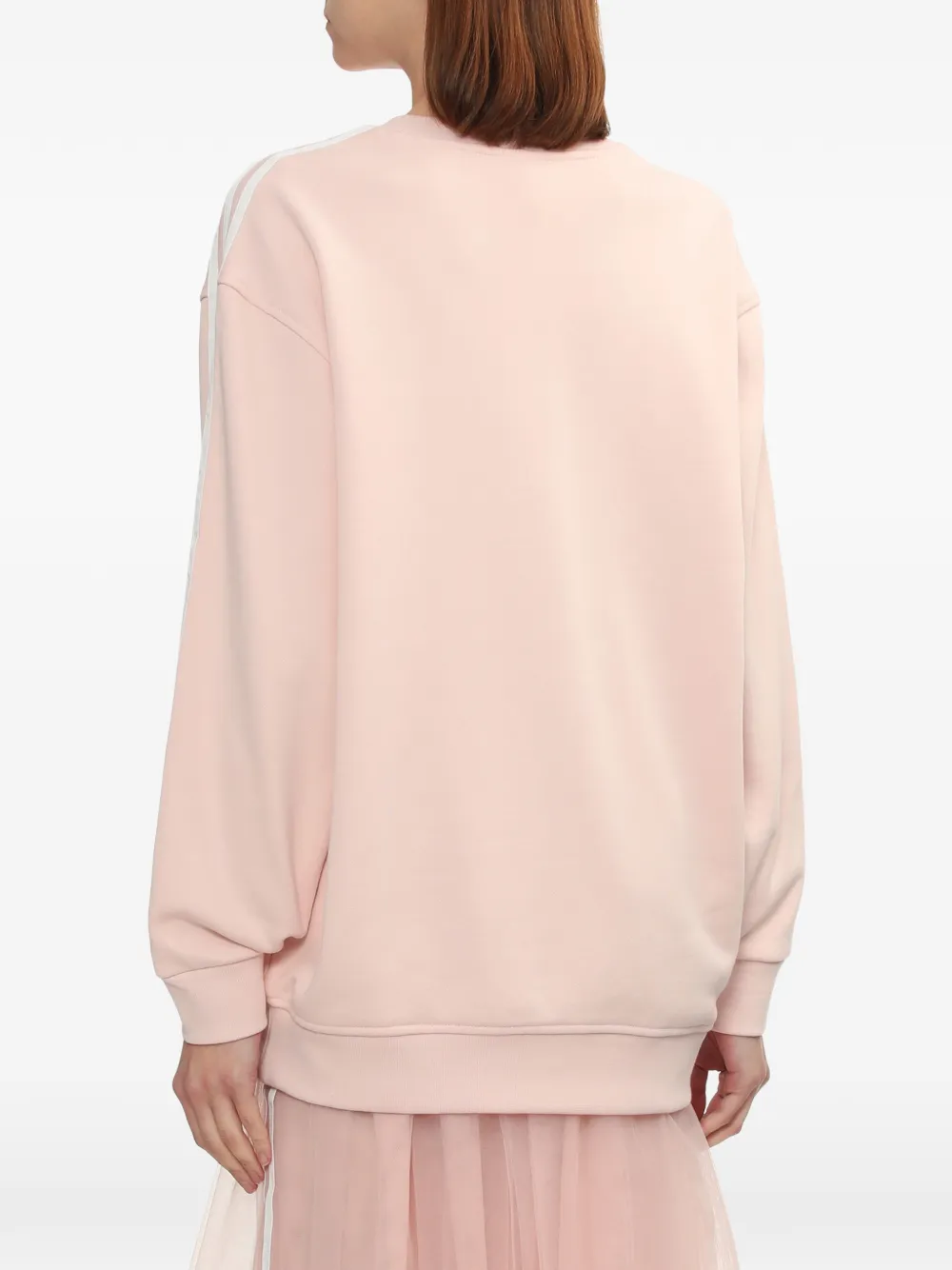 adidas 3-Stripes sweater met applicatie Roze