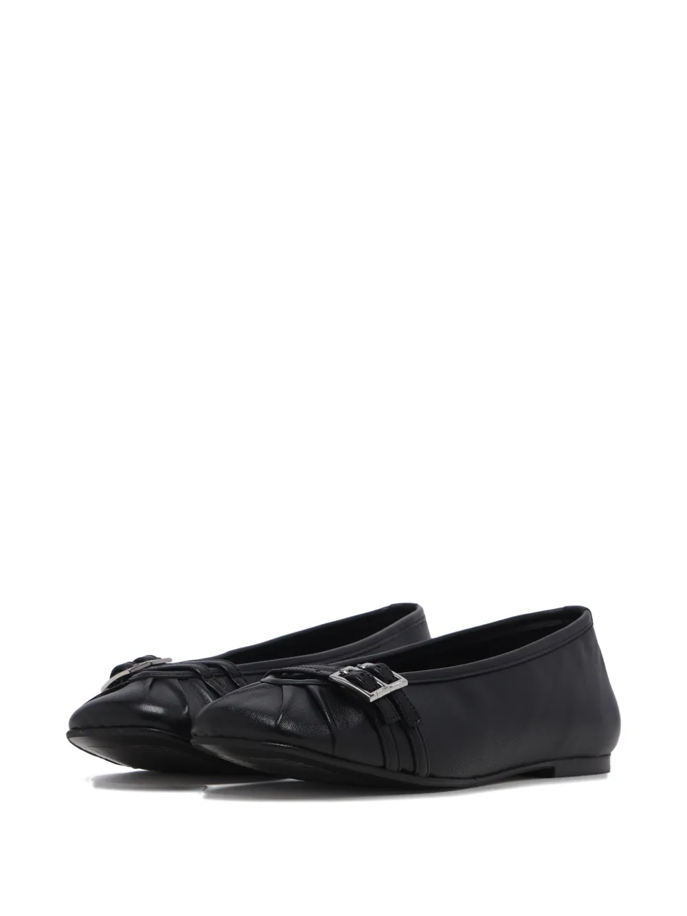 ALOHAS buckle-detail ballet flats - Zwart