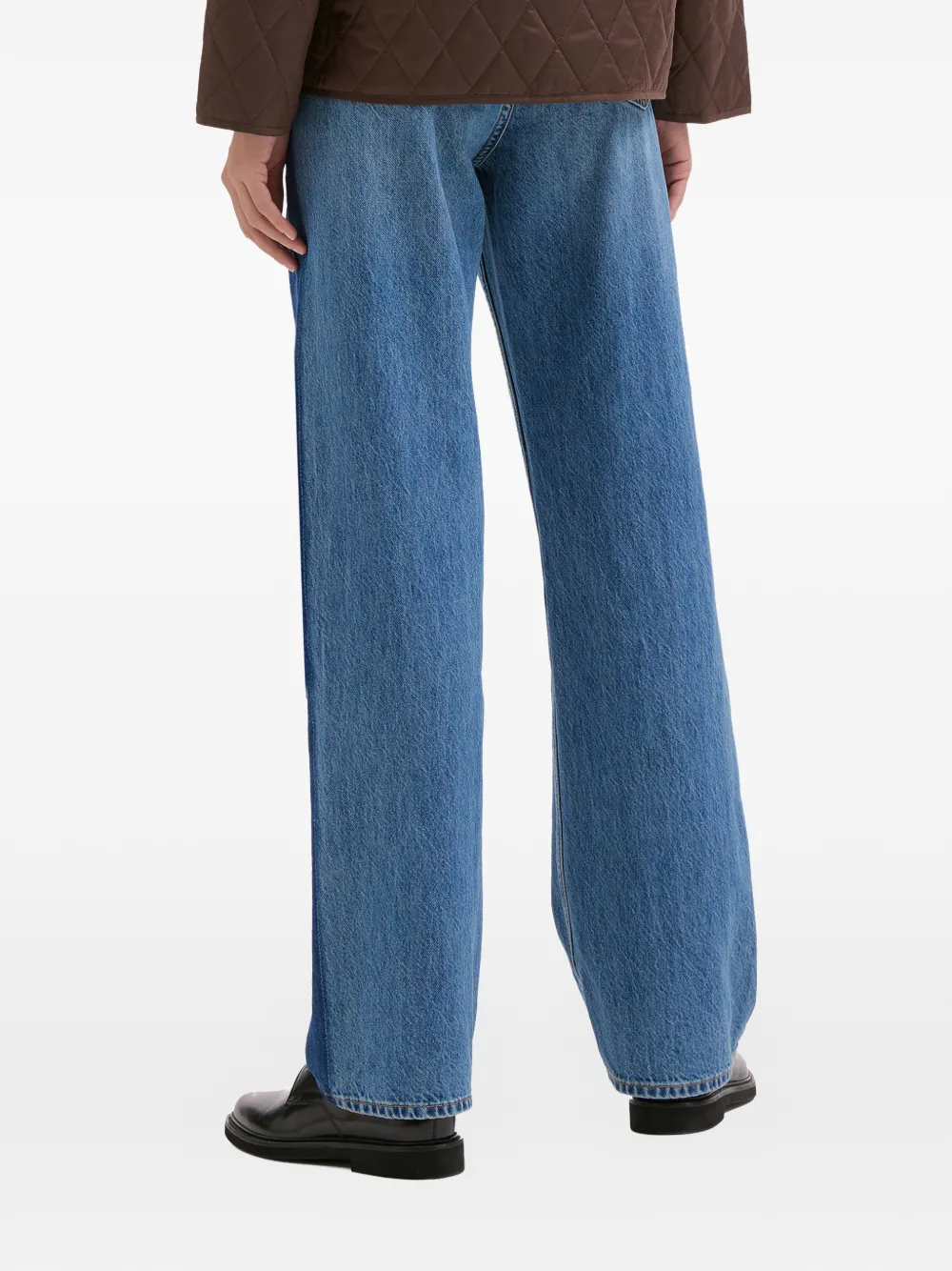 rag & bone Shea straight jeans met vlak Blauw