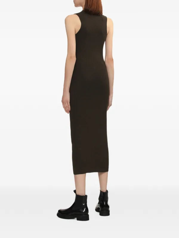 essentials midi dress Essential V-Neck Skater Midi Dress