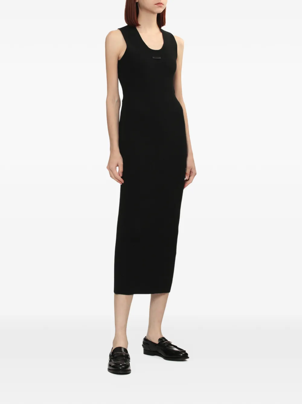 FEAR OF GOD ESSENTIALS sleeveless midi dress - Zwart