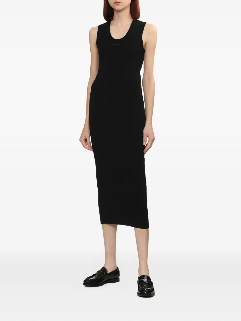FEAR OF GOD ESSENTIALS Mouwloze midi-jurk Zwart