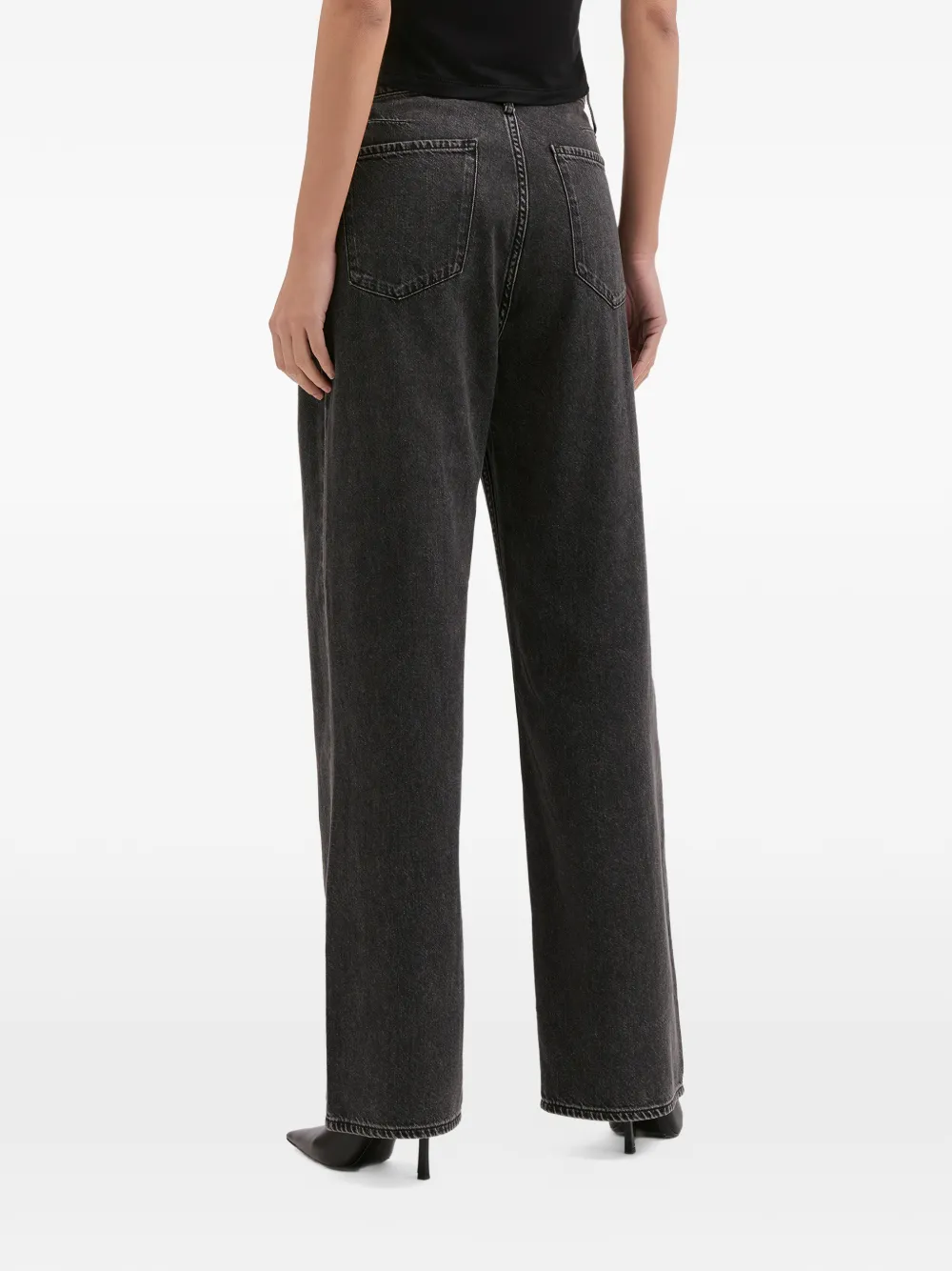 rag & bone Jeans met trekkoordtaille Zwart