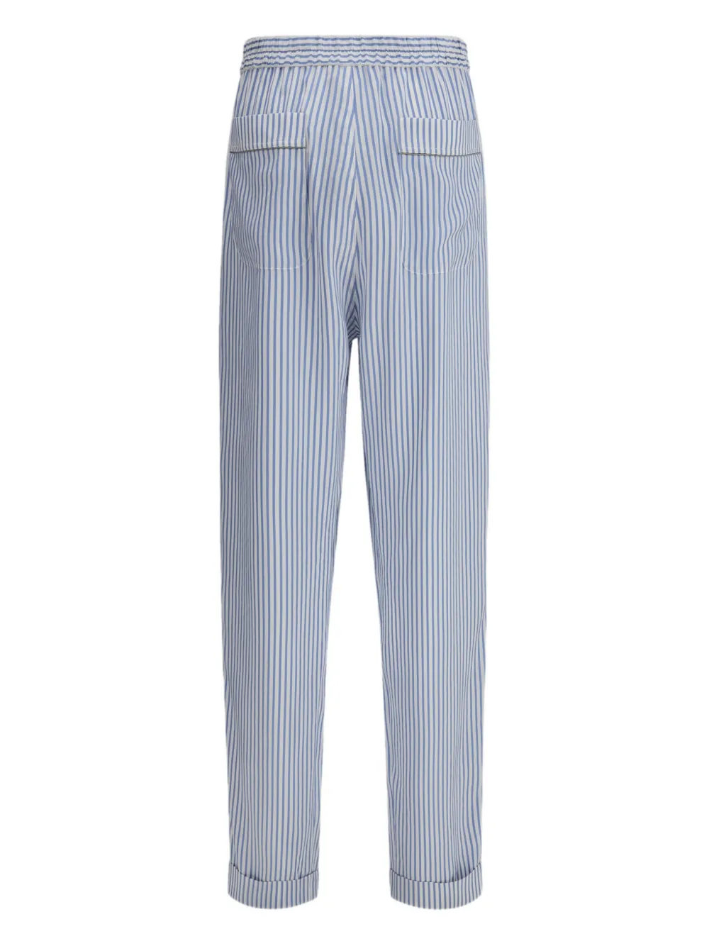 TOM FORD striped silk trousers - Blauw