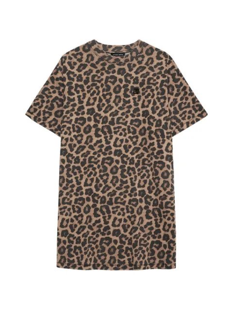 ANINE BING kort Beth kjole med leopardtryk
