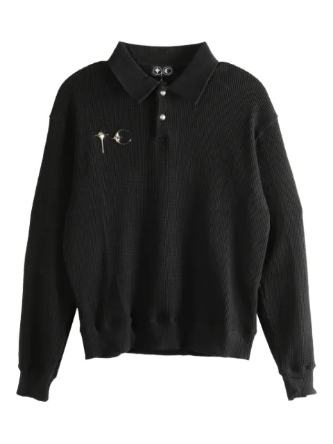 THUG CLUB waffle pin polo shirt