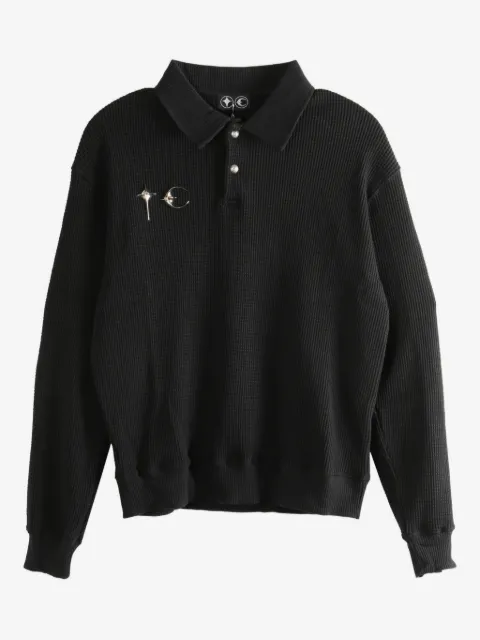 THUG CLUB polo en maille gaufrée