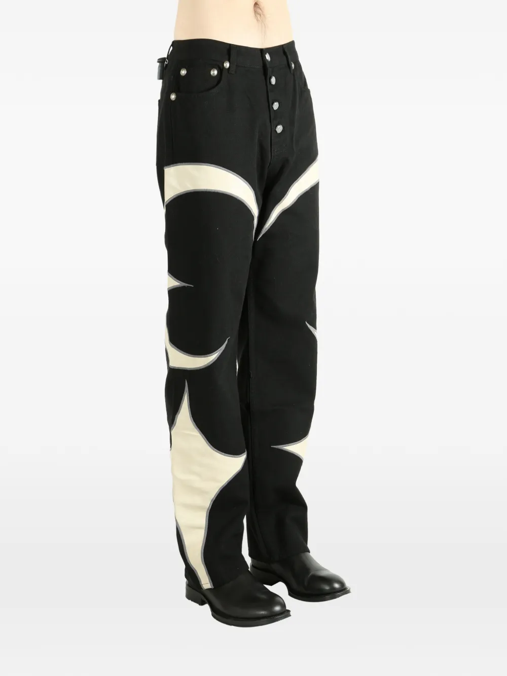  Thug Club Crescent Design Jeans - Black 