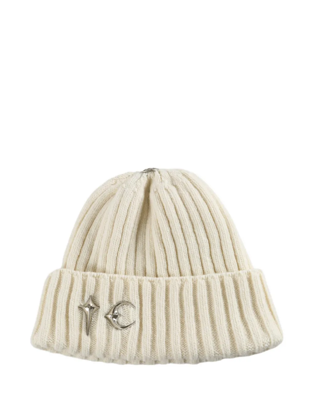 THUG CLUB ribbed-knit hat - Bianco