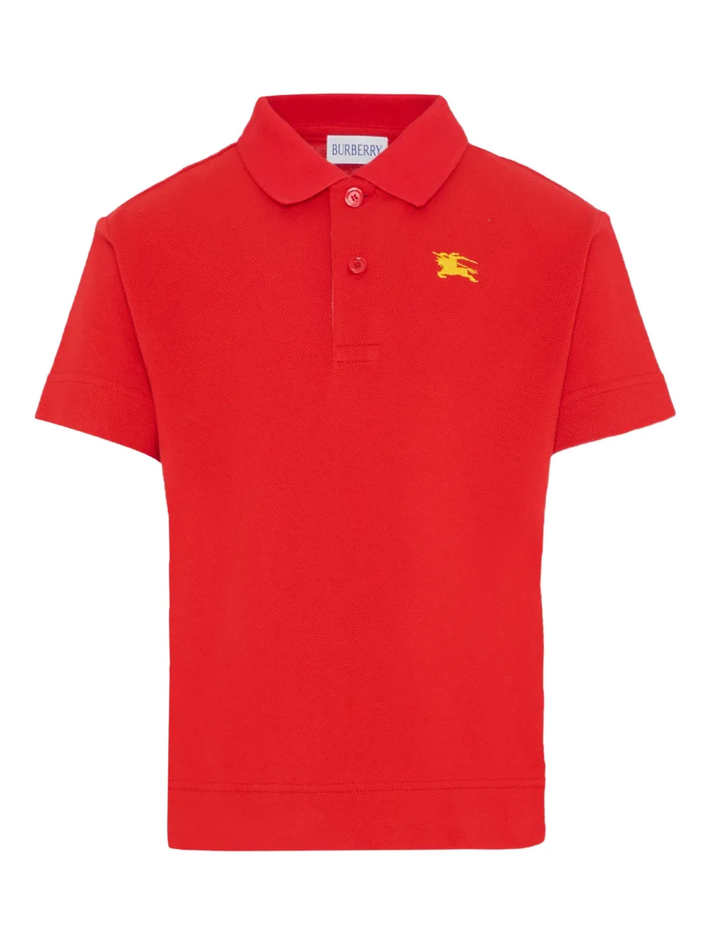 Burberry Kids short-sleeve logo polo - Rosso