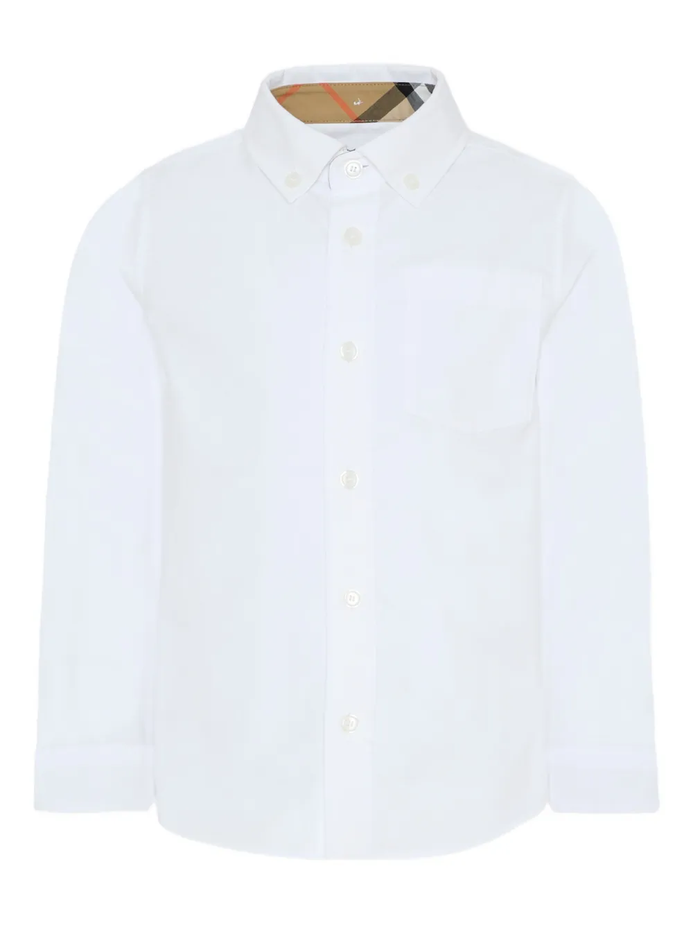 Burberry Kids long-sleeve shirt - Bianco