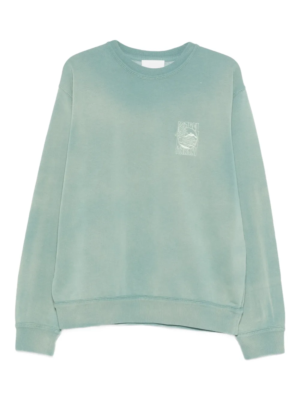 MARANT graphic crewneck sweater - Verde