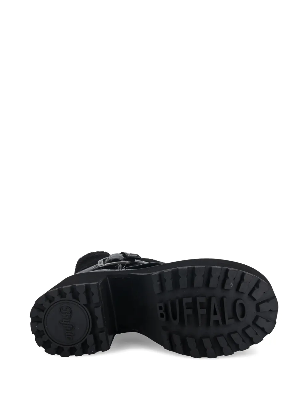 Buffalo Killah laarzen met plateauzool en gesp Zwart