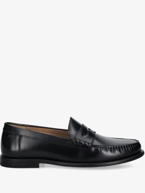 BOSS läderloafers med pennykant