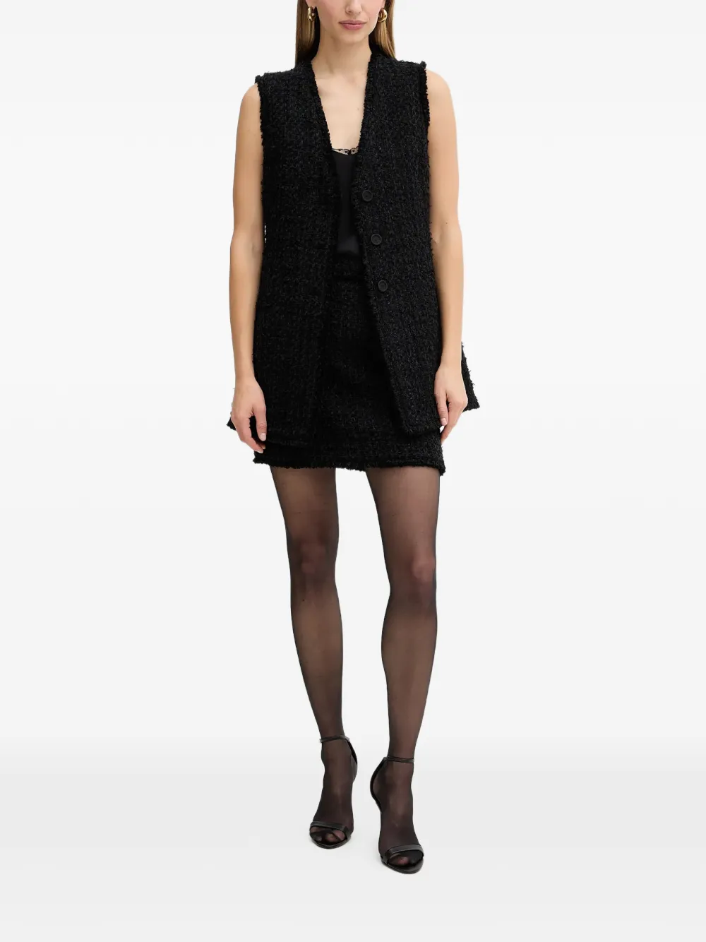 BOSS Vokila ruffled mini skirt - Schwarz