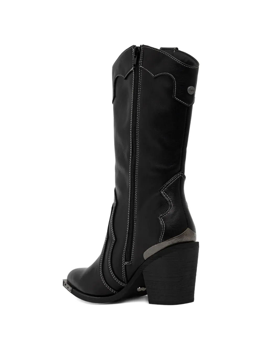 Buffalo West laarzen met stiksel Zwart