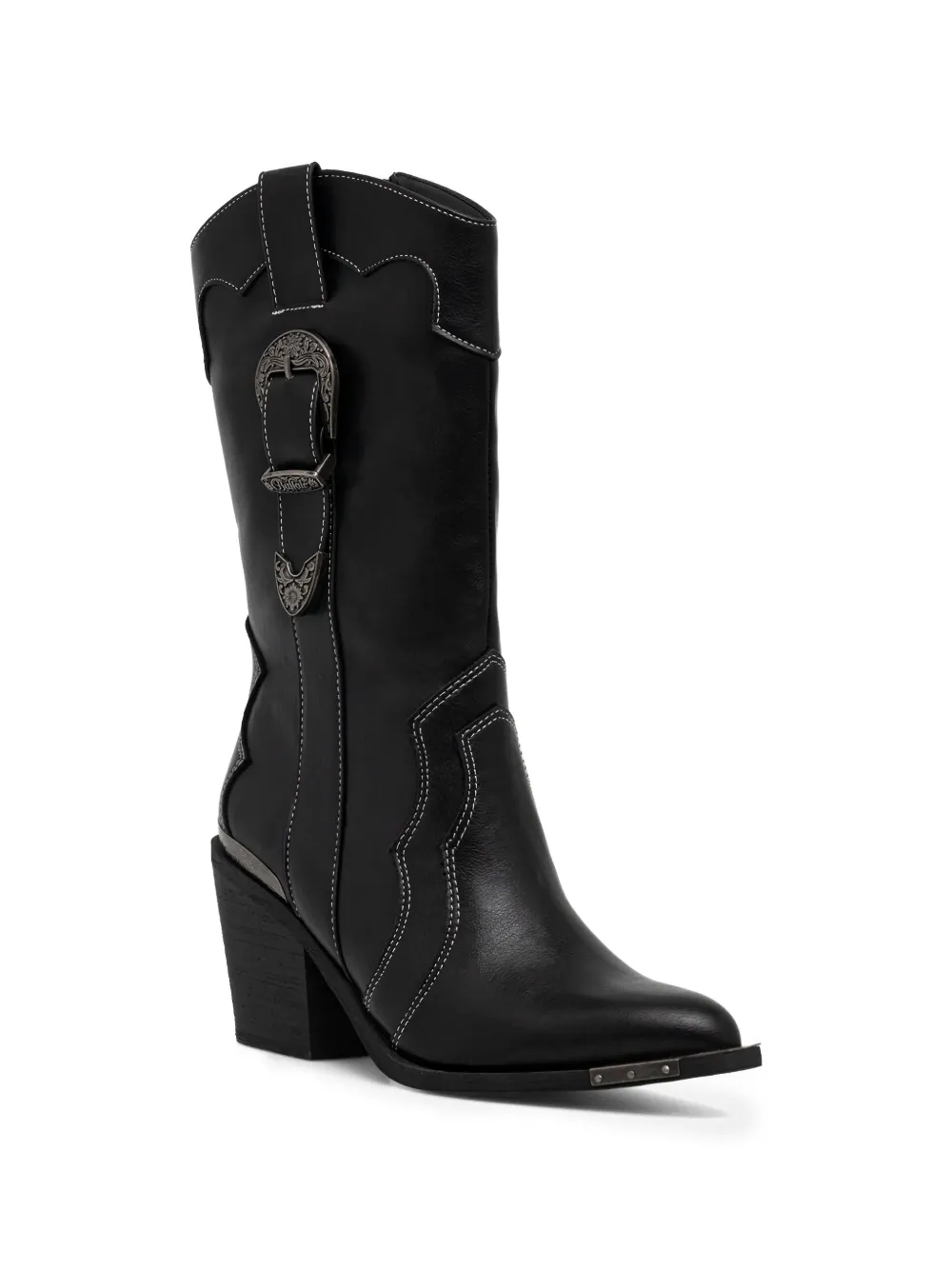 Buffalo West laarzen met stiksel Zwart