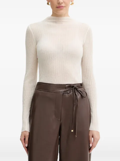 BOSS ribbed-knit top