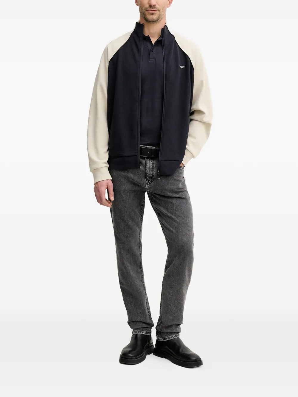 BOSS Join zip-up sweatshirt - Blauw