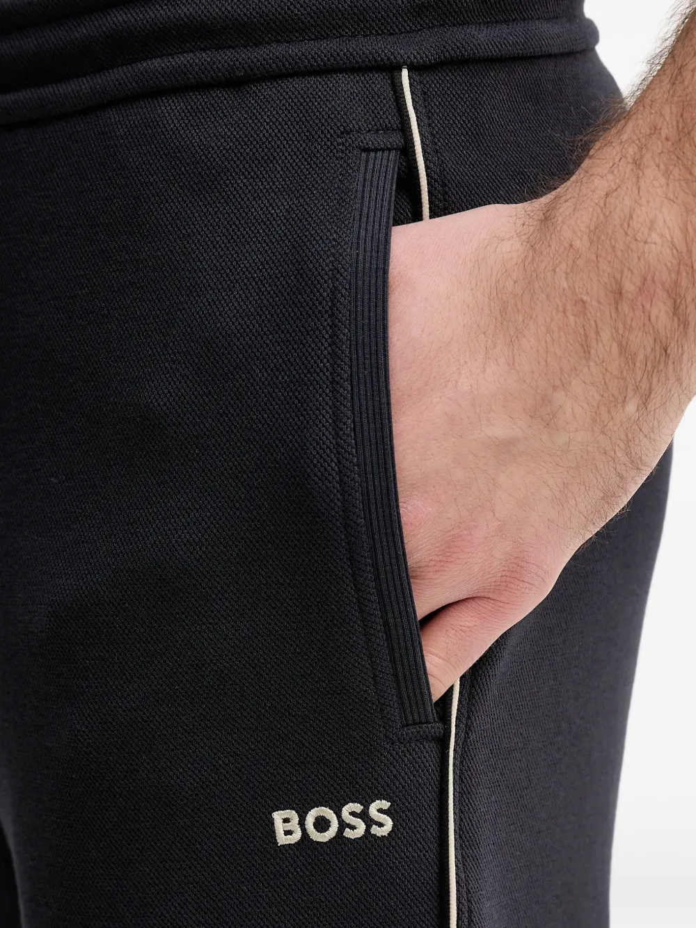BOSS Trainingspak met geborduurd logo Blauw