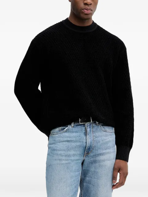 BOSS crew-neck textured sweater