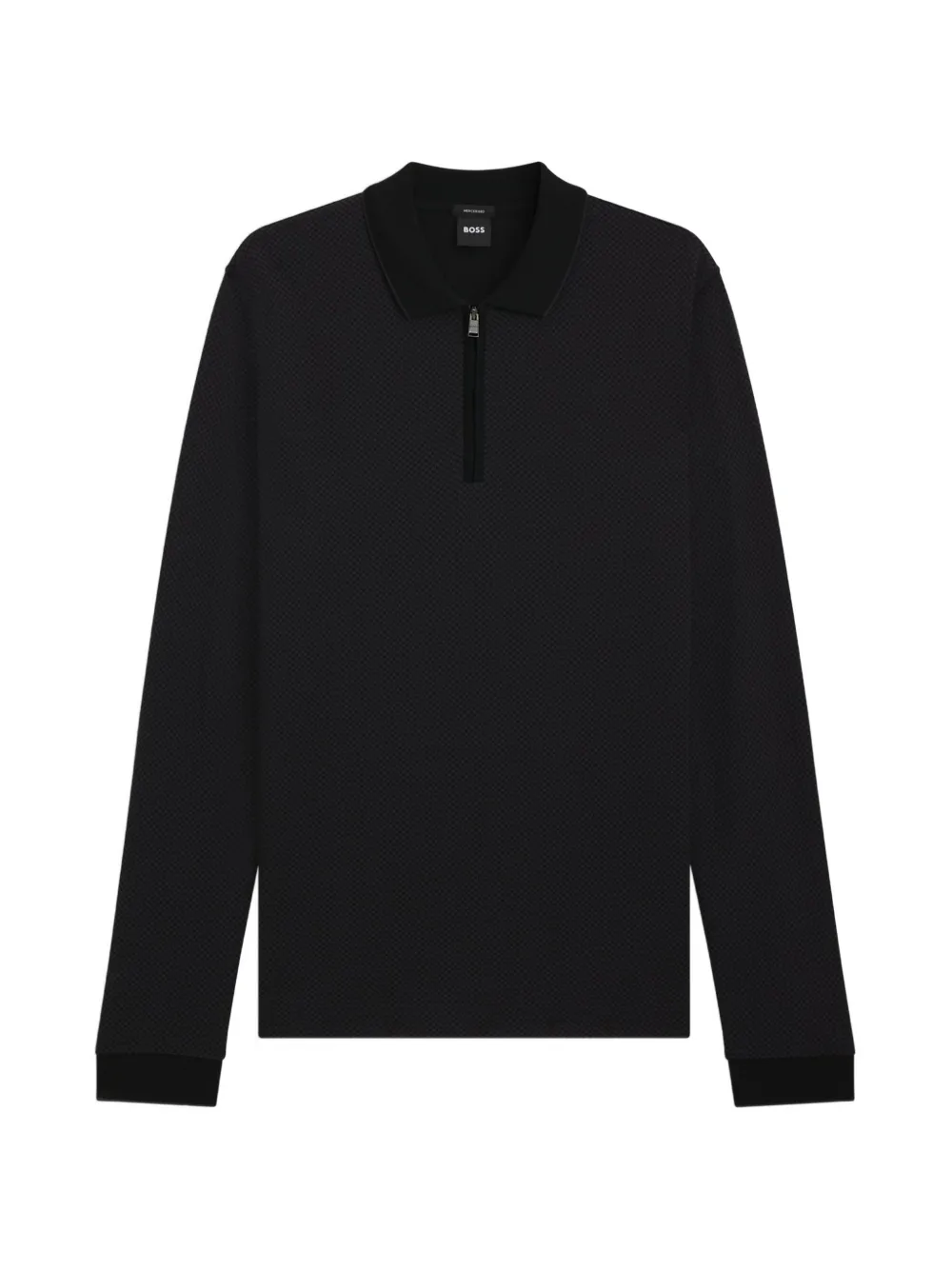 BOSS zipped polo shirt - Nero