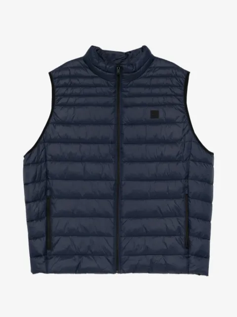 BOSS water-repellent vest with logo patch