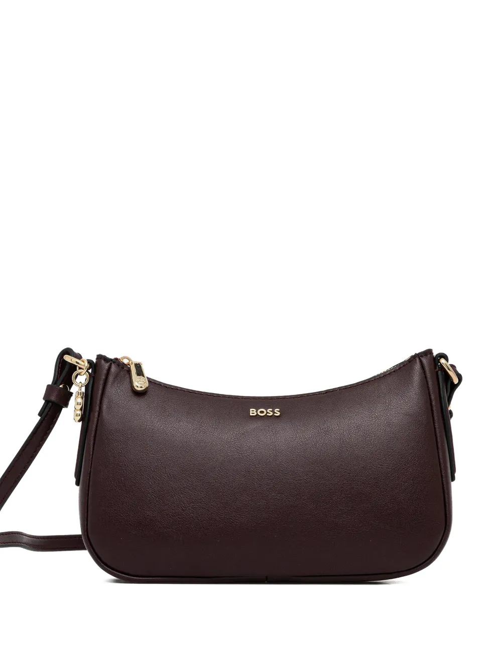 BOSS mini zip satchel cross body bag - Marrone