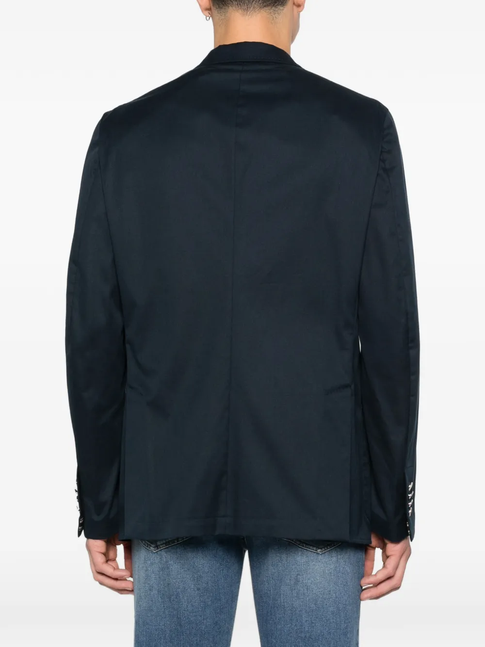 Brioni Blazer met zak en knopen Blauw