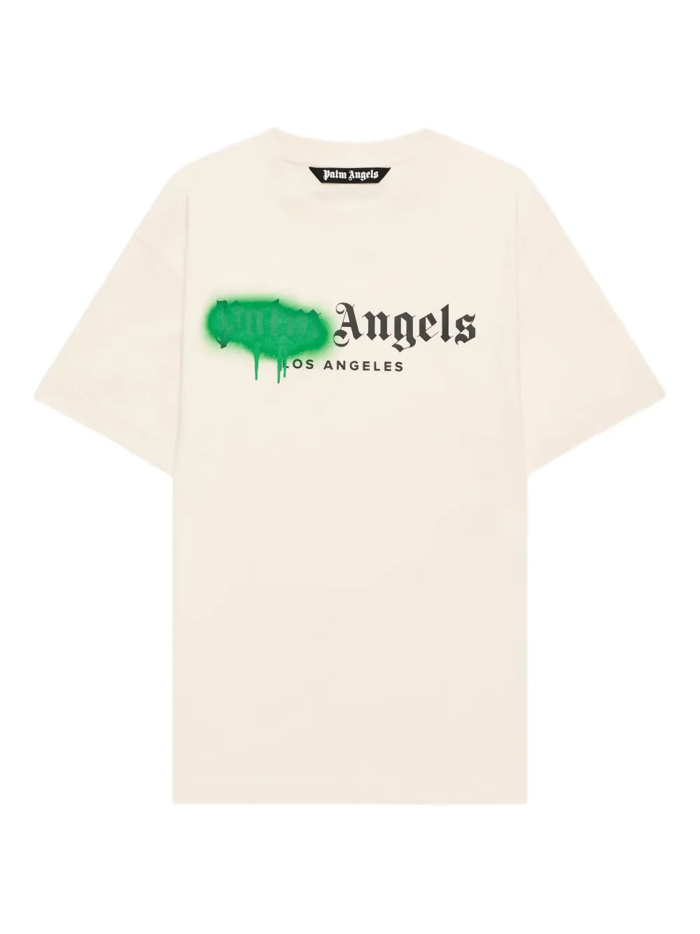 Palm Angels Spray City Los Angeles dripping logo T-shirt - Toni neutri