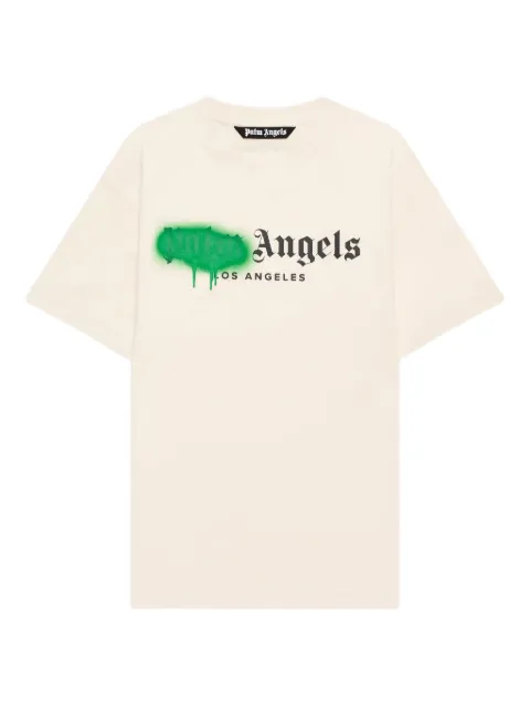 Palm Angels Spray City Los Angeles dripping logo T-shirt