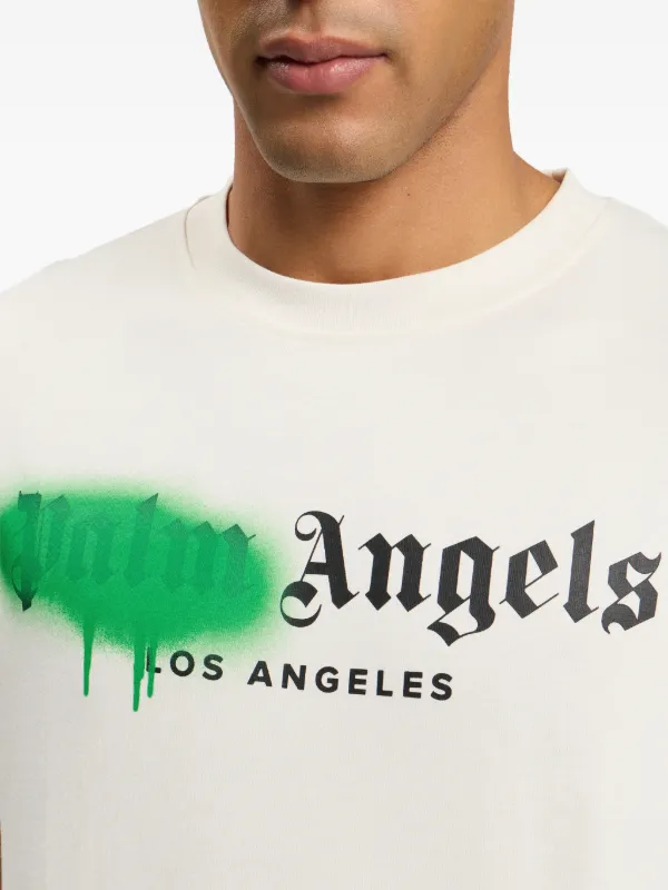 Palm Angels Spray City Los Angeles Dripping Logo T-shirt