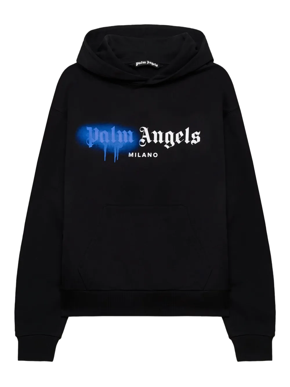 Palm Angels Spray City Milan dripping logo hoodie - Nero