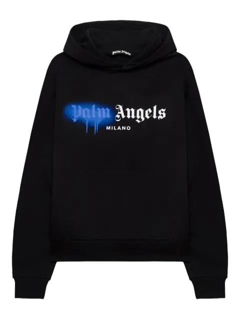 Palm Angels Spray City Milan dripping logo hoodie