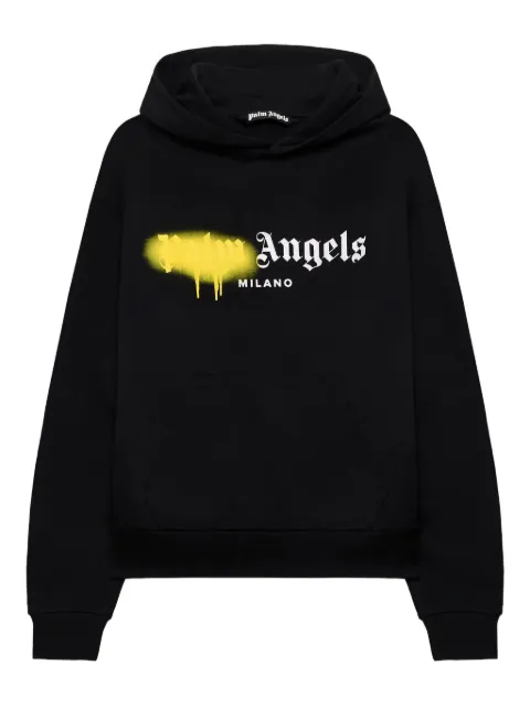 Palm Angels Spray City Milan logo hoodie