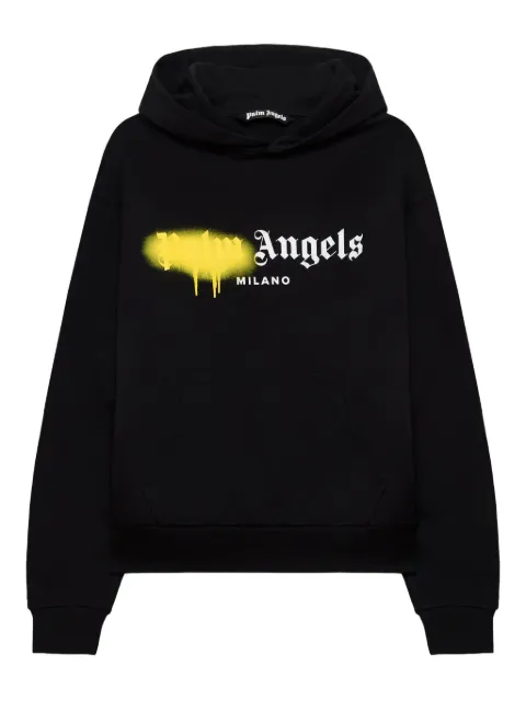 Palm Angels Spray City Milan logo hoodie