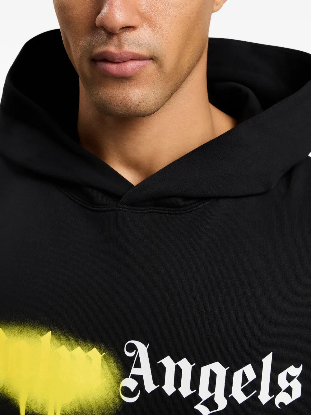 Palm Angels Spray City Milan hoodie met logo Zwart