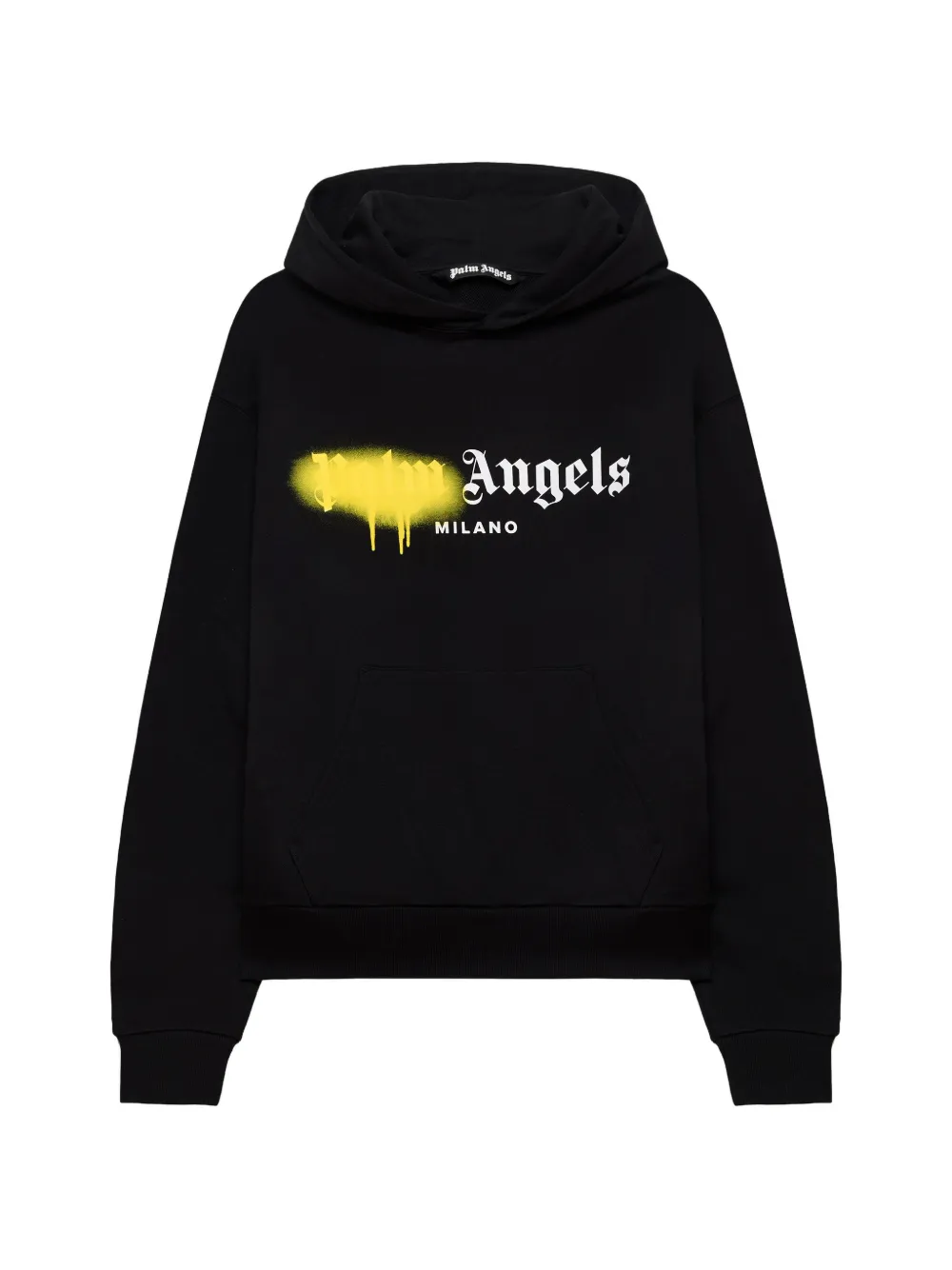 Palm Angels Spray City Milan hoodie met logo Zwart