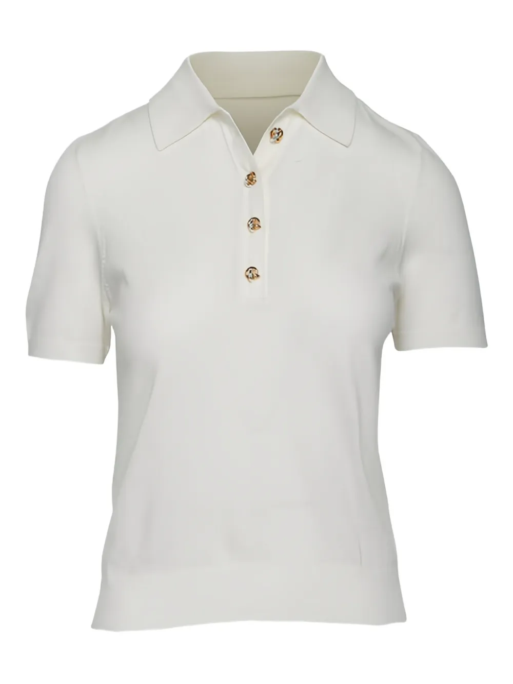 Altuzarra buttoned knit polo top - Bianco